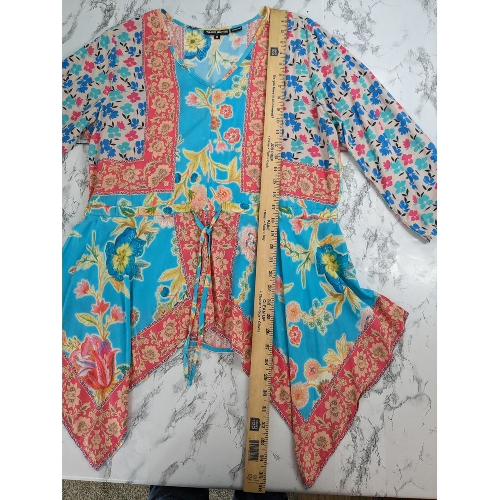 Tolani Collection Patchwork Tunic Top Handkerchie… - image 6